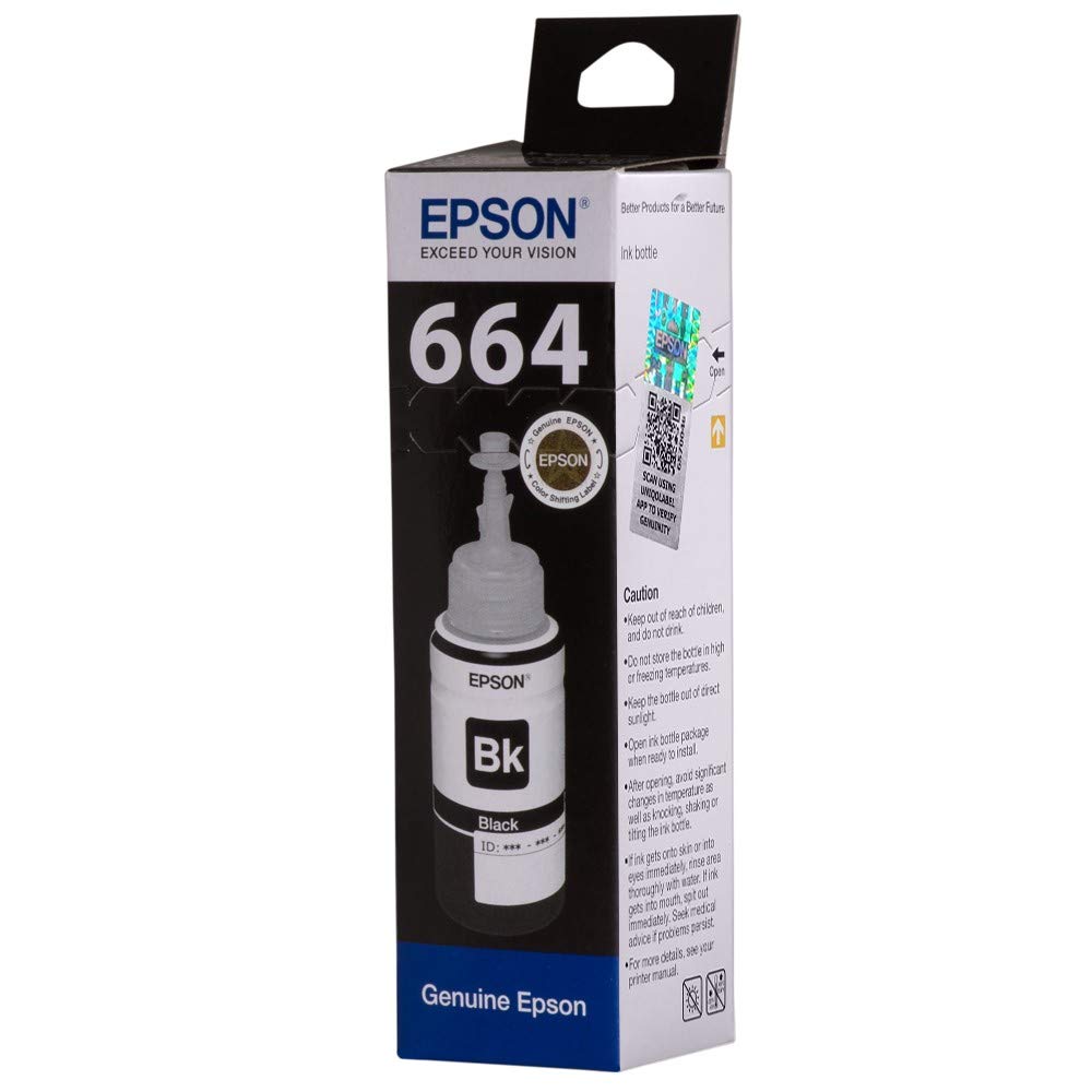 Epson Ink 664 Black 70ml (Original Bottle)