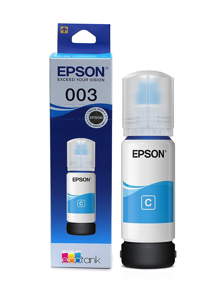 Epson Ink 003 Cyan 65ml (Original Bottle)