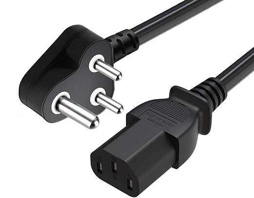 Power Cable (5 Meter)  For PC/Desktop Computer/Monitor/SMPS/TV/Printer/ Power Supply