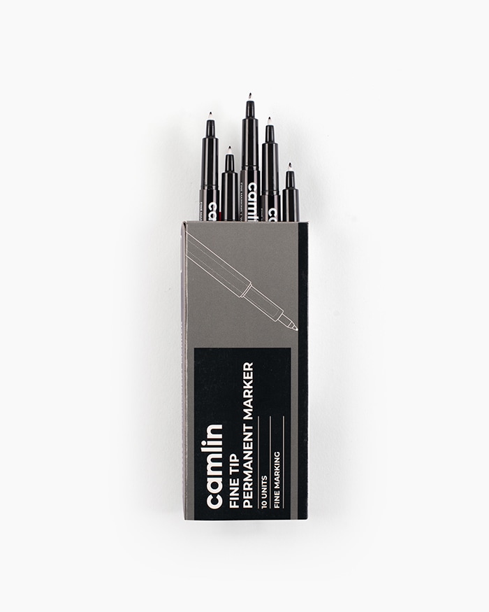 Camlin CD Marker Black (Pack Of 10)
