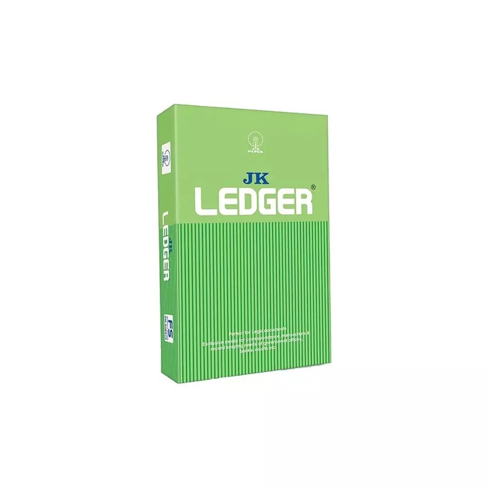 JK Ledger Copier Paper (F/S) Legal Size 80 Gsm (Light Green Colour)