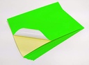 Desmat Fluorescent Sticker Papers A4 Green (Pack Of 75)
