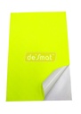Desmat Fluorescent Sticker A4 Lemon Yellow Colour (Pack Of 75)