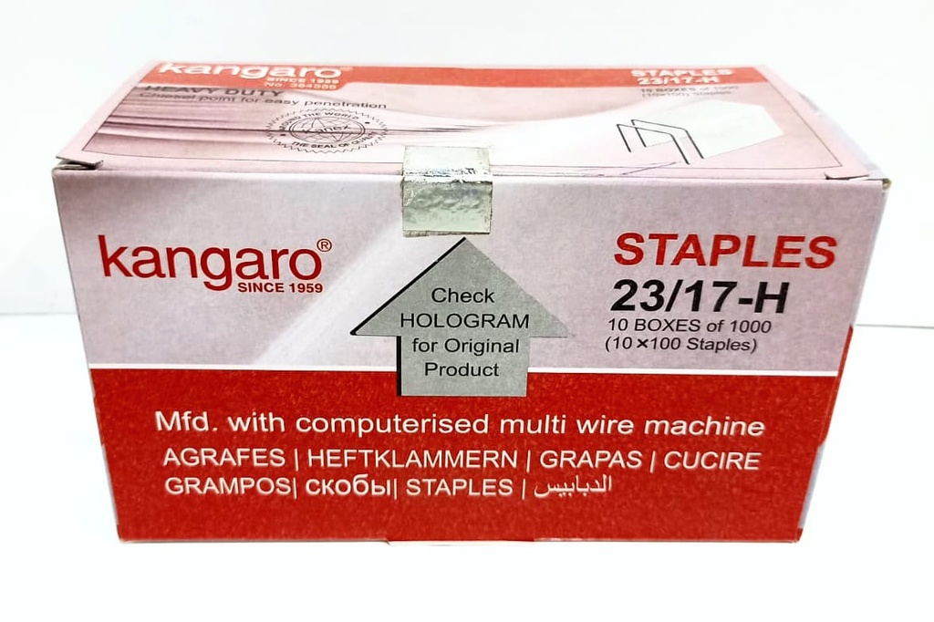 Kangaro Stapler Pin 23/17-H (Pack Of 10)