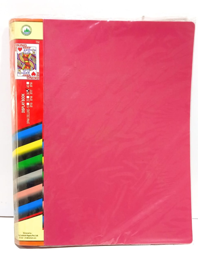 Redking Display Book A4 30 Leaves (Plastic Folder File)