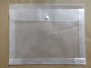 Plastic Transparent Document Button File Folder, Plastic Bag 15x11(Pack Of 5)