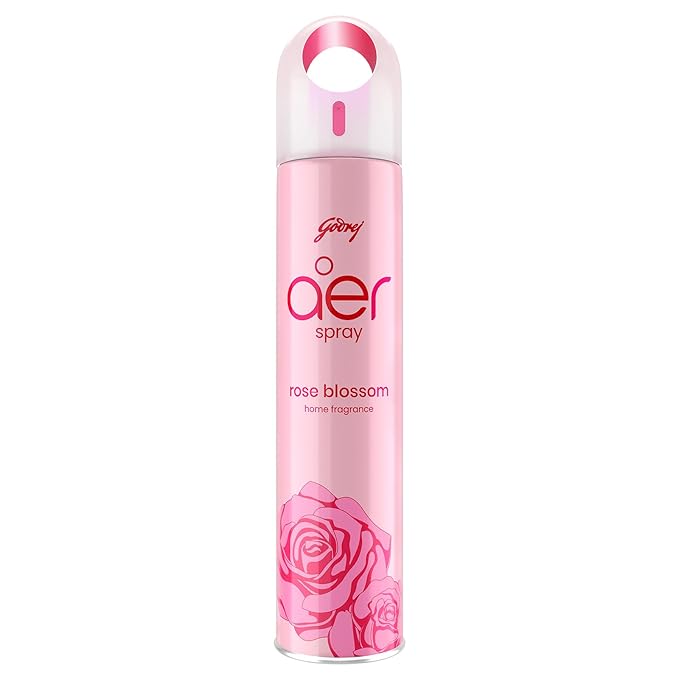 Godrej aer Spray Room Freshener, Flavour: Rose Blossom (220ml/126g)