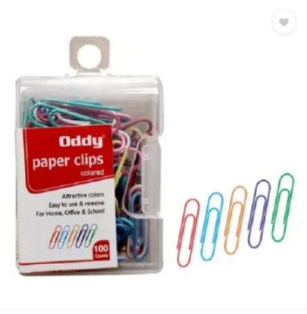 Oddy Paper Clips U Pin 28mm Multicolour