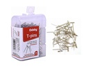 Oddy T-Shaped Pins (T Pin) in See Through Plastic Dibbi Pack 