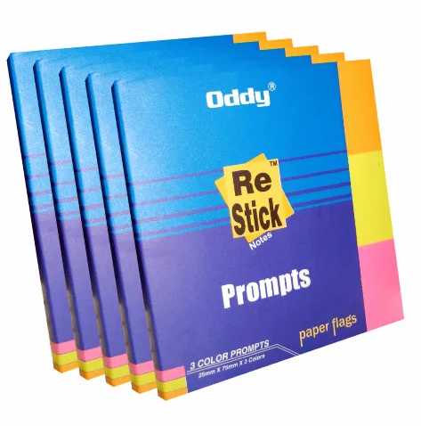 Oddy Sticky Notes 1"x3" (25mmx75mm) 3 Colour Post IT 120 Sheet