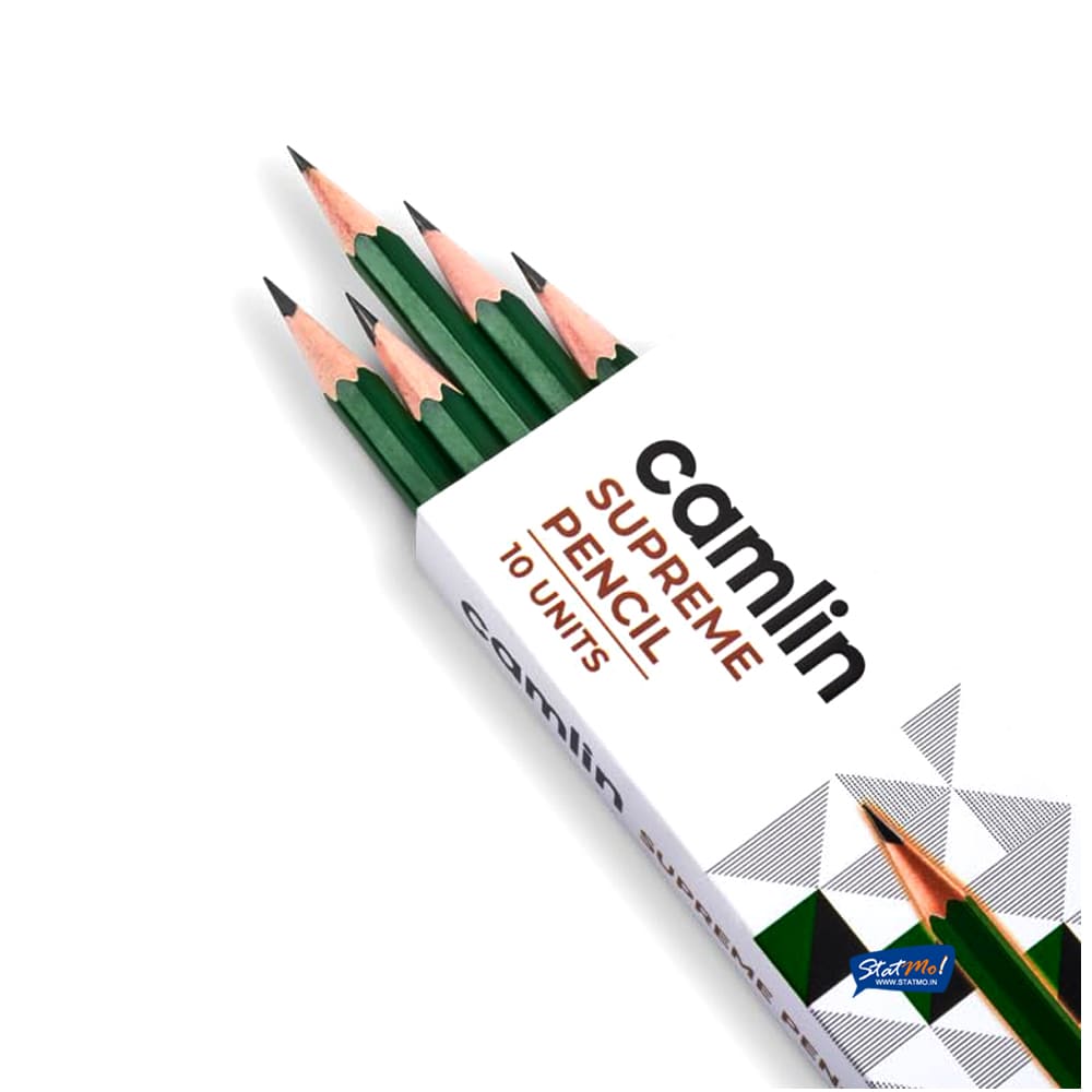 Camlin Supreme Pencils For Smooth & Dark Writing (Pack Of 10)