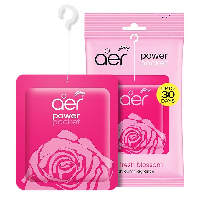 Godrej Aer Power Pocket Rose Fresh Blossom 10g (Air Freshener Pouch)