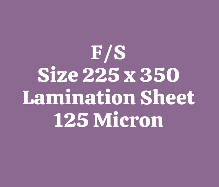 FS Lamination 125 Micron 225x350