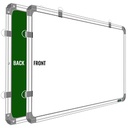 White & Green Board 2x1.5 Feet Non Magnetic Double Sided Board