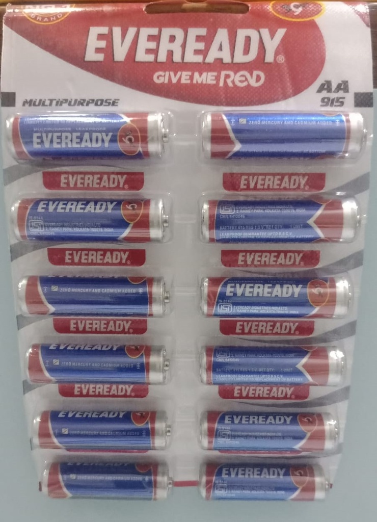 Eveready AA Blue Battery Pack Of 10