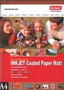 Desmat Inkjet Matt Coated Photo Paper, A4 Size 120 Gsm (Pack of 100)