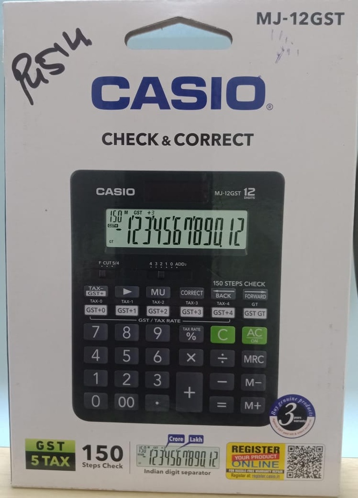 Casio Calculator MJ-12 GST