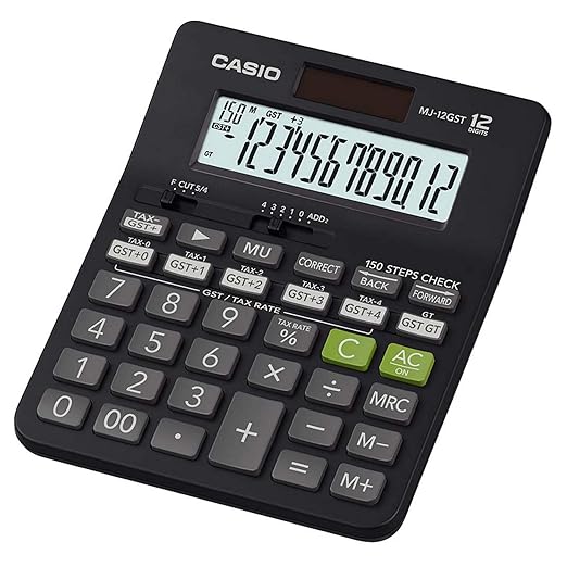 Casio MJ-12GST (12 Digits) GST Calculator
