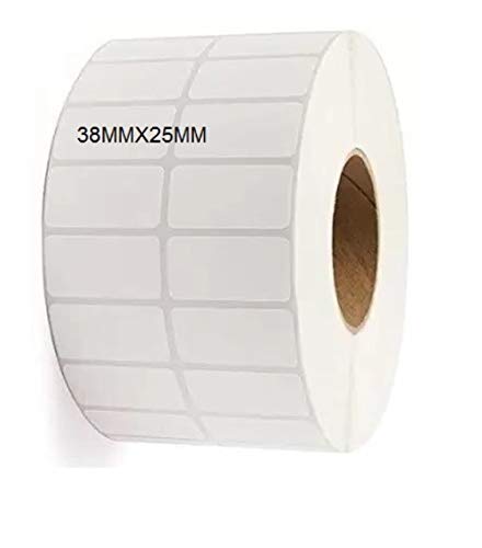 [P4332] Ribbon Barcode Label Roll 1.5x1 Inch (38mmx25mm / 2up) 3000 Label