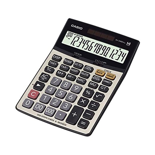 [P4520] Casio DJ-240D Plus (14 Digits) Premium Desktop Calculator Extra Large Display