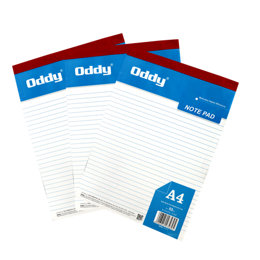 [P4658] Oddy Premium Writing Pad A4 80 Page (Pack Of 5)