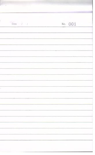 [P4552] Triplicate Book No.0  (Pack Of 10)