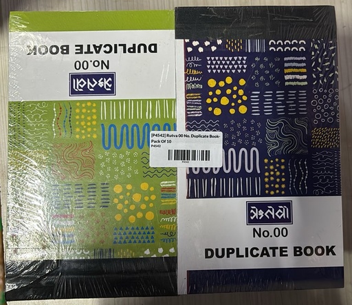 [P4542] Rutva 00 No. Duplicate Book-Pack Of 10