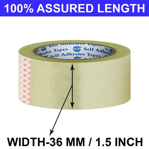 [P4784] Redking Transparent Cello Tape 1.5 Inch 36mmX36 Meter (Pack of 8)