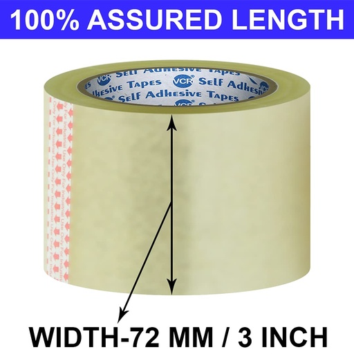 [P4788] Redking Transparent Cello Tape 3 Inch 72mmX36Meter (Pack of 4)
