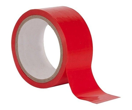 [P4866] Redking Red Colour Cellotape 2 Inch 48mm x 36 Meter (Pack Of 6)