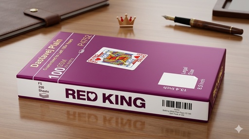 [P4752] Redking White Plain Copier Paper Legal Size (F/S) 100 Gsm (Pack Of 250)