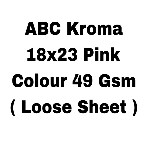 [L1496] (Loose)ABC Kroma Pink 18x23 6.3 Kg