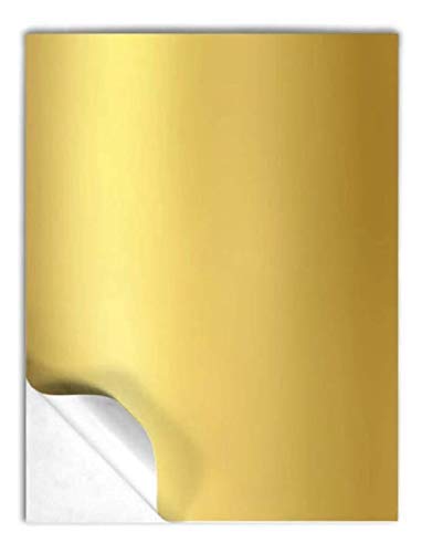[P1600] Golden Paper Sticker 20x30 (Pack Of 50 Sheets)