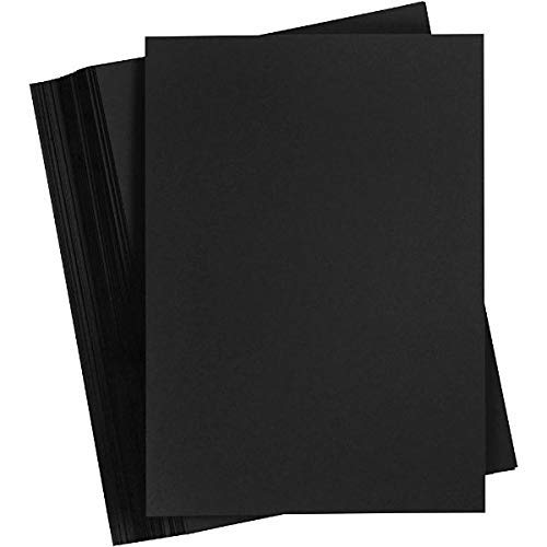 [L1922] (Loose)Black Card 25x36 200 Gsm