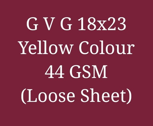 [L1482] (Loose) GVG Yellow 18x23 5.6 Kg