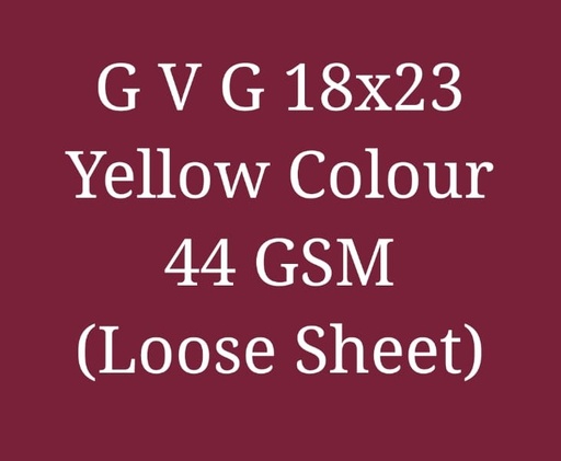 [L1482] (Loose)G V G Yellow 18x23 5.5 Kg