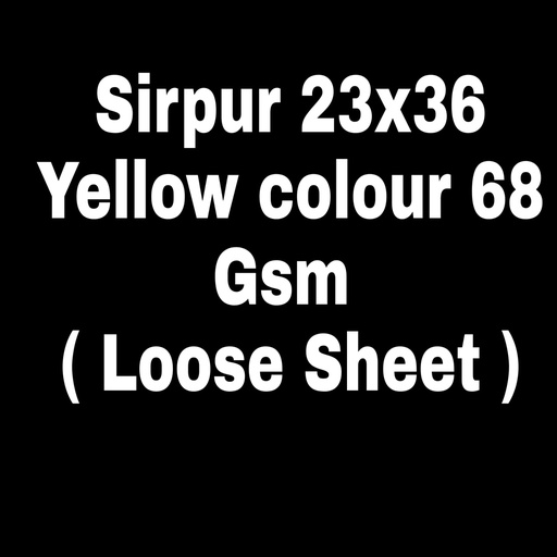 [L1522] (Loose)Sirpur Yellow 23x36 18.1 Kg