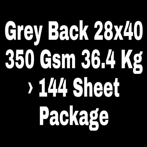 [P2282] Grey Back 28x40 350 Gsm 36.4 Kg