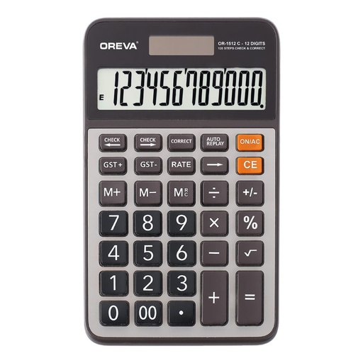 [P4462] Oreva GST Calculator OR-1512 C Large Display (12 Digit) 