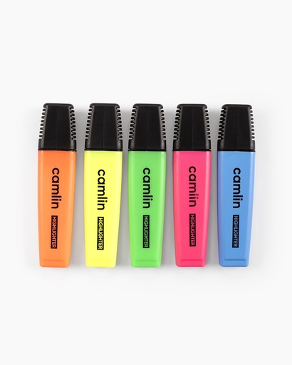 [P4195] Camlin Highlighter Marker Pen Mix Colour (Pack Of 05)