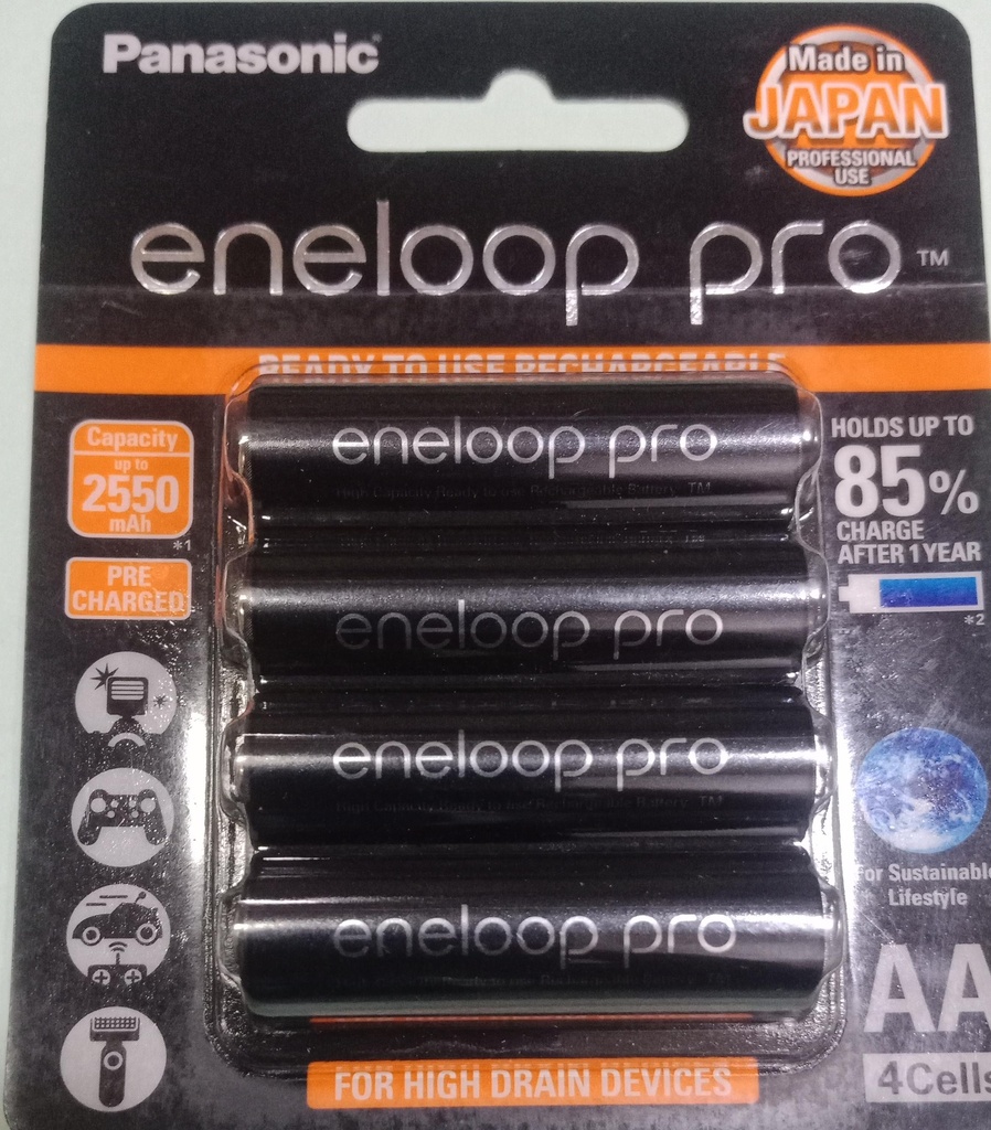 Panasonic Rechargeable AA Battery-Pack Of 04 Pcs.