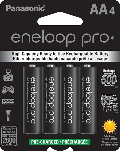 [P4290] Panasonic Rechargeable Battery Cell AA  (Pack Of 04)