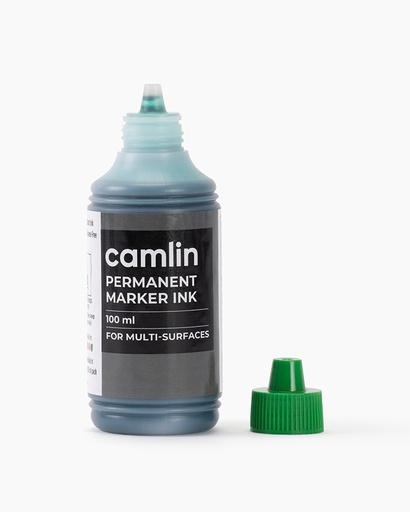 [P4162Grn] Camlin Permanent Marker Ink Green 100 ml