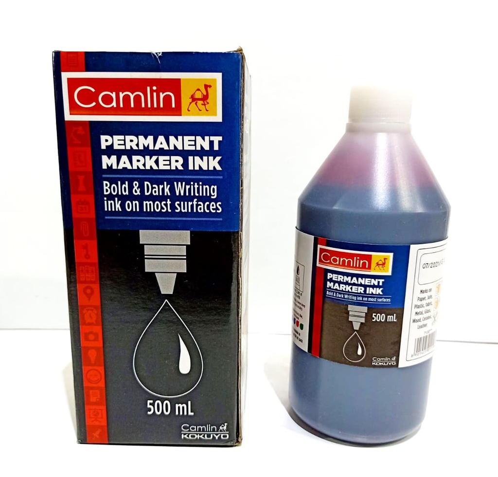 Camlin Permanent Marker Ink Green 500 ml SHRI LALSHAH PAPERS