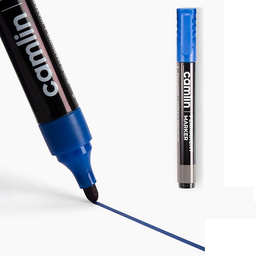 [P4191] Camlin Permanent Marker Blue Colour (Pack Of 10)