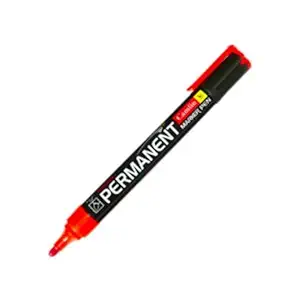 [P4193] Camlin Permanent Marker Red Colour (Pack Of 10)
