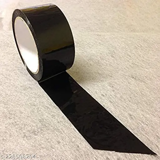 [P4852Blk] Redking Black Colour Cellotape 2 Inch 48mm x 36 Meter (Pack Of 6)