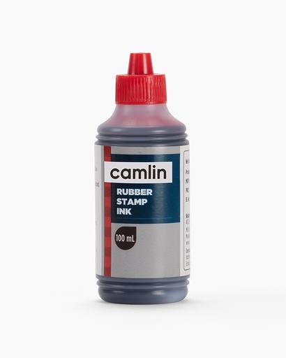 [P3169] Camlin Rubber Stamp Pad Ink Red Colour 100 ml 