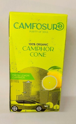 [P4912] Camphor Cone (Lemon) Air Freshener & Mosquito Repellent