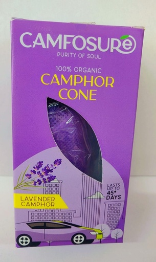 [P4916] Camphor Cone (Lavender) Air Freshener & Mosquito Repellent